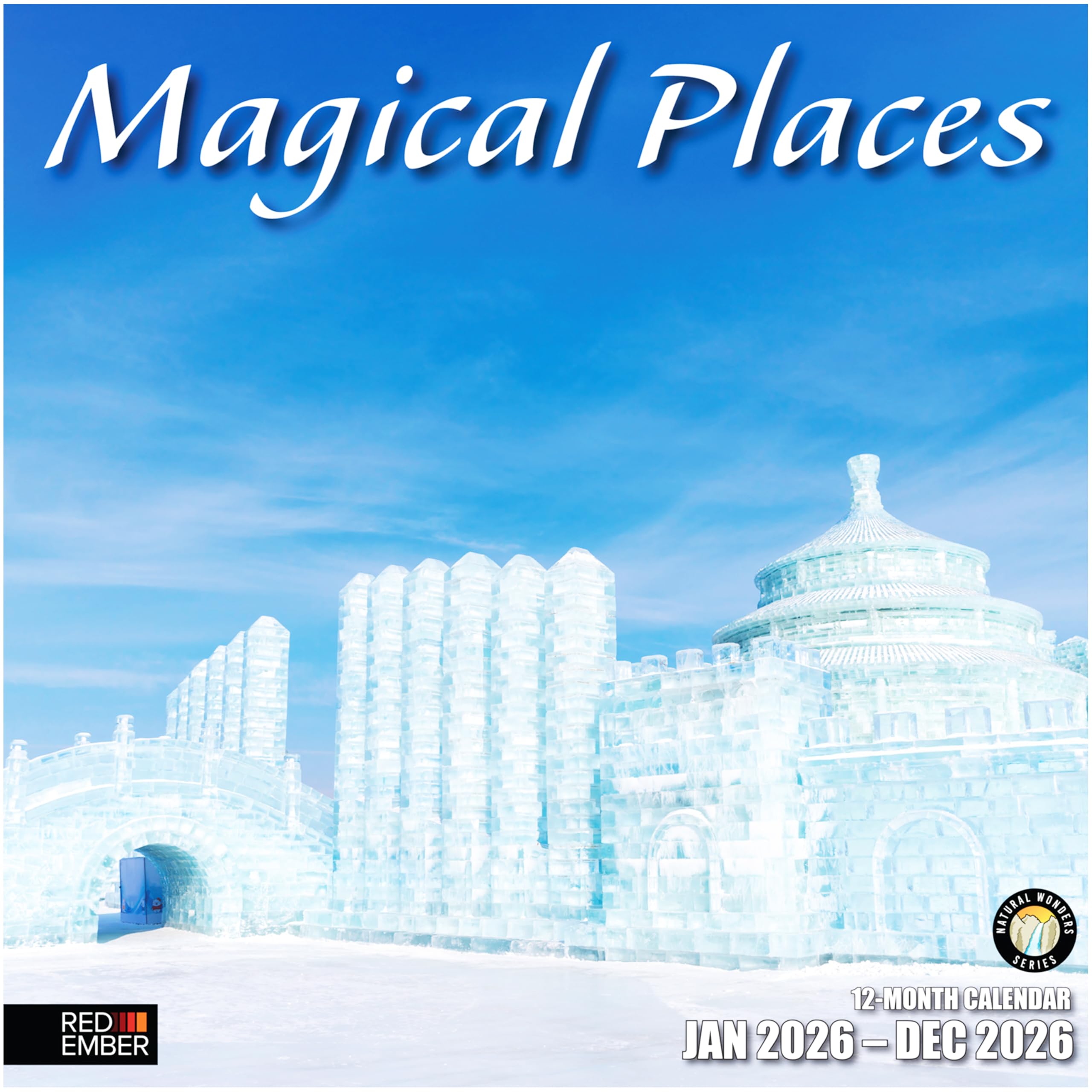 RED EMBER Magical Places 2026 Wall Calendar 12 Month | 12" x 24" Open | Thick &amp; Sturdy Paper | Giftable | Nature Calendar 2026