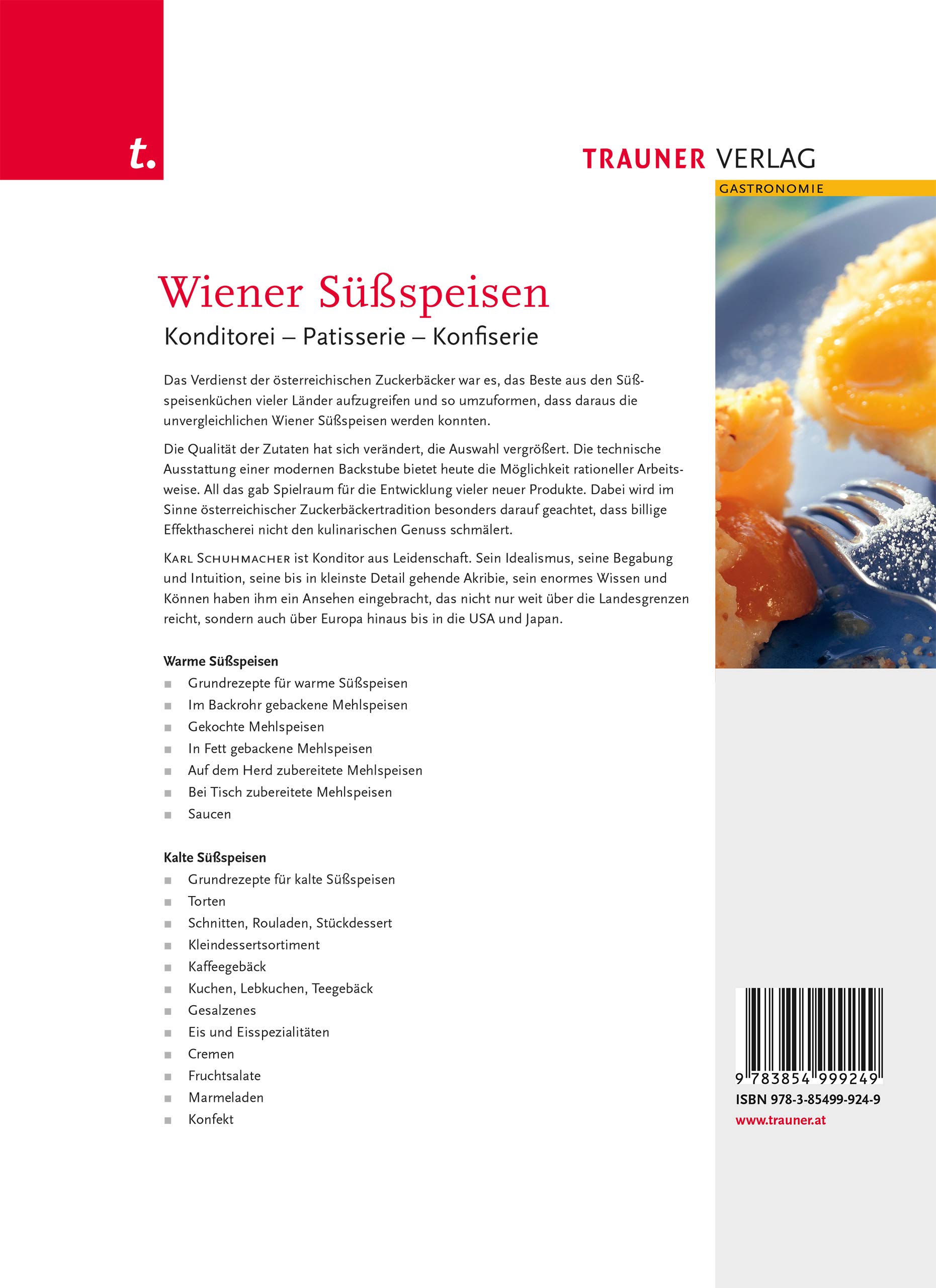 Wiener Süßspeisen, Konditorei - Patisserie - Confiserie