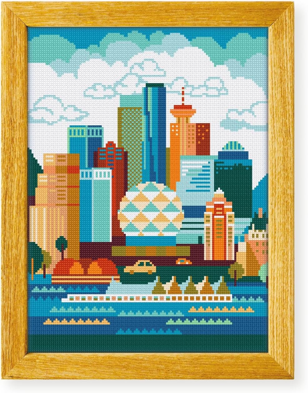Awesome Pattern Studio Vancouver Canada DS610, Diamond Painting Kit, Diamond Art Kits for Adults, Full Drill 5D Diamond Dots Kits. All Items Included.