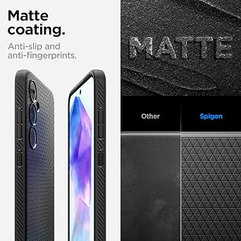 Spigen Liquid Air Designed for Galaxy A55 5G Case (2024) - Matte Black