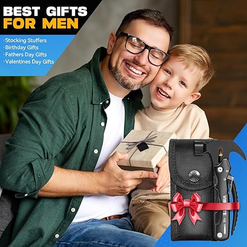 Miniatura 6 de Regalos para hombres, martillo multiherramienta 12 en 1 para camping, caza, senderismo, regalos para papá, marido, él, idea de cumpleaños para