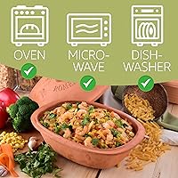 Vista 5 de Romertopf Clay Roaster Trend Horno holandés antiadherente Cocina saludable en olla Horno de arcilla Recipiente de cocina versátil - 4.7