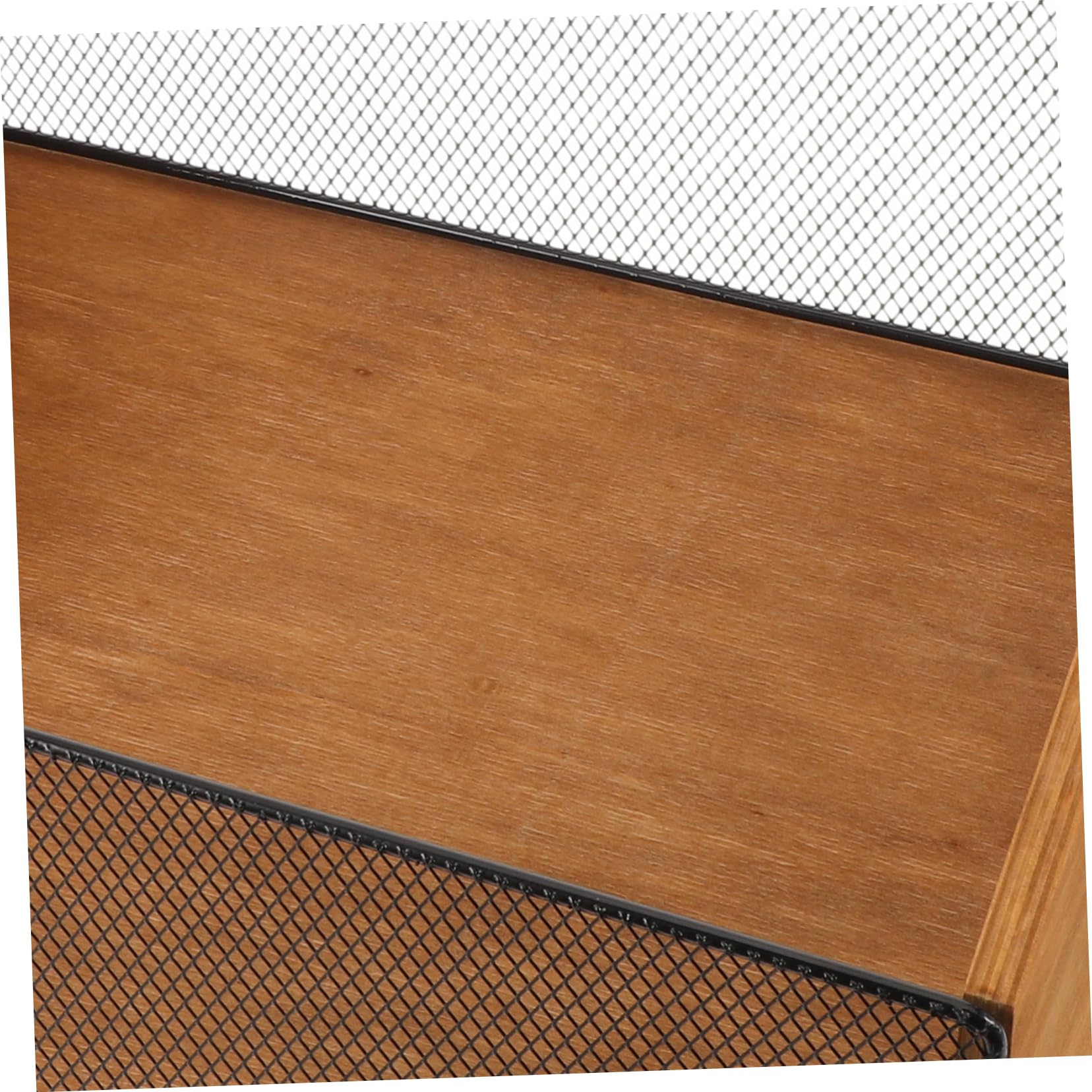 Scatola Porta Dischi in Legno Solido con Manici Organizer da Scrivania in Stile Naturale per Vinili Libri e Album Protezione Antigraffio e Ampio Spazio