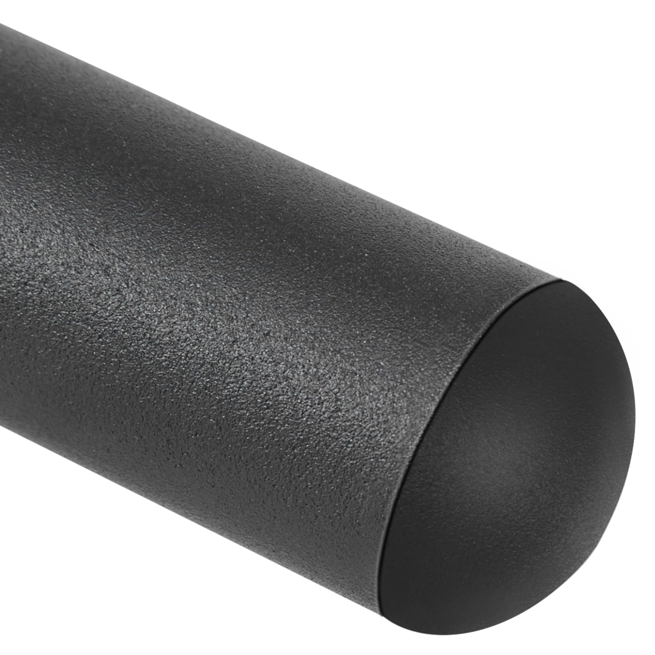 Yaheetech Tavolino Rotondo Pieghevole Dia.46 cm in Vetro e Metallo Resistente alle Intemperie Nero