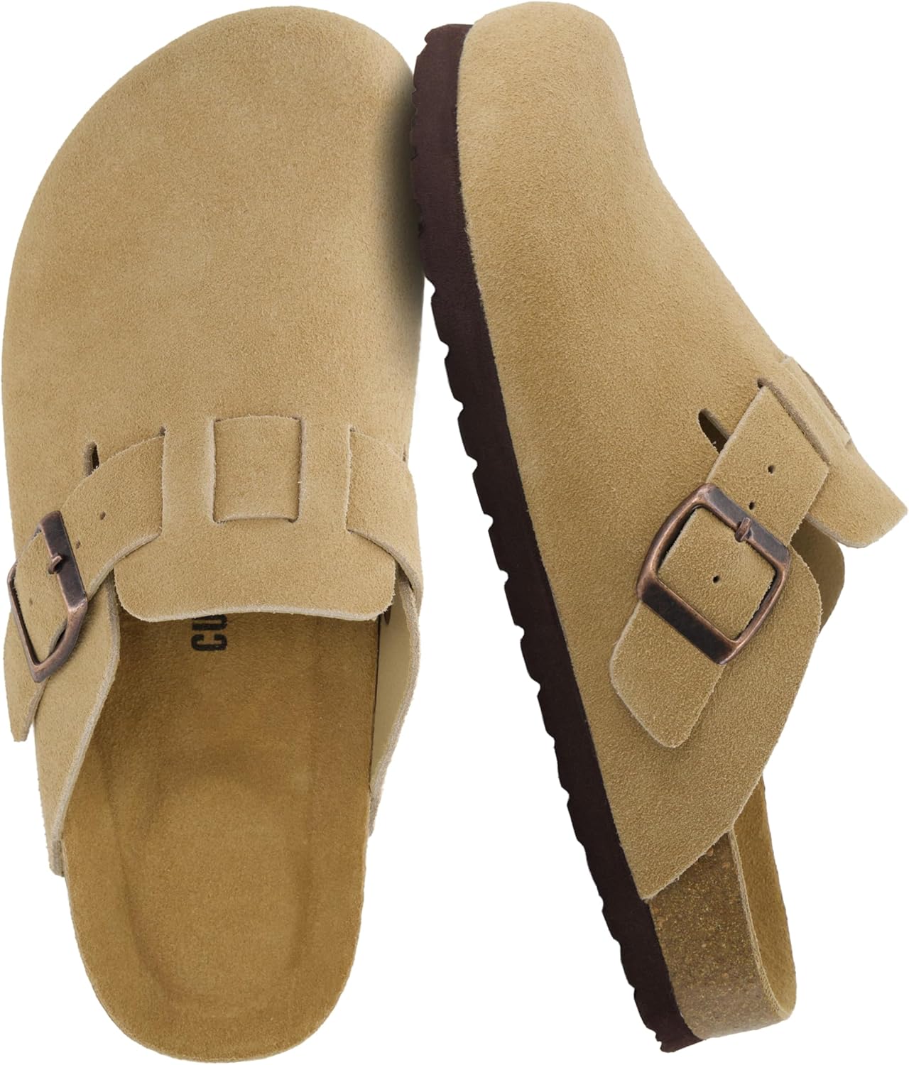 CUSHIONAIRE Hana - Genuine Leather Suede Classic Clog Womens Shoes - Slip On Mule Comfortable Shoes for Women