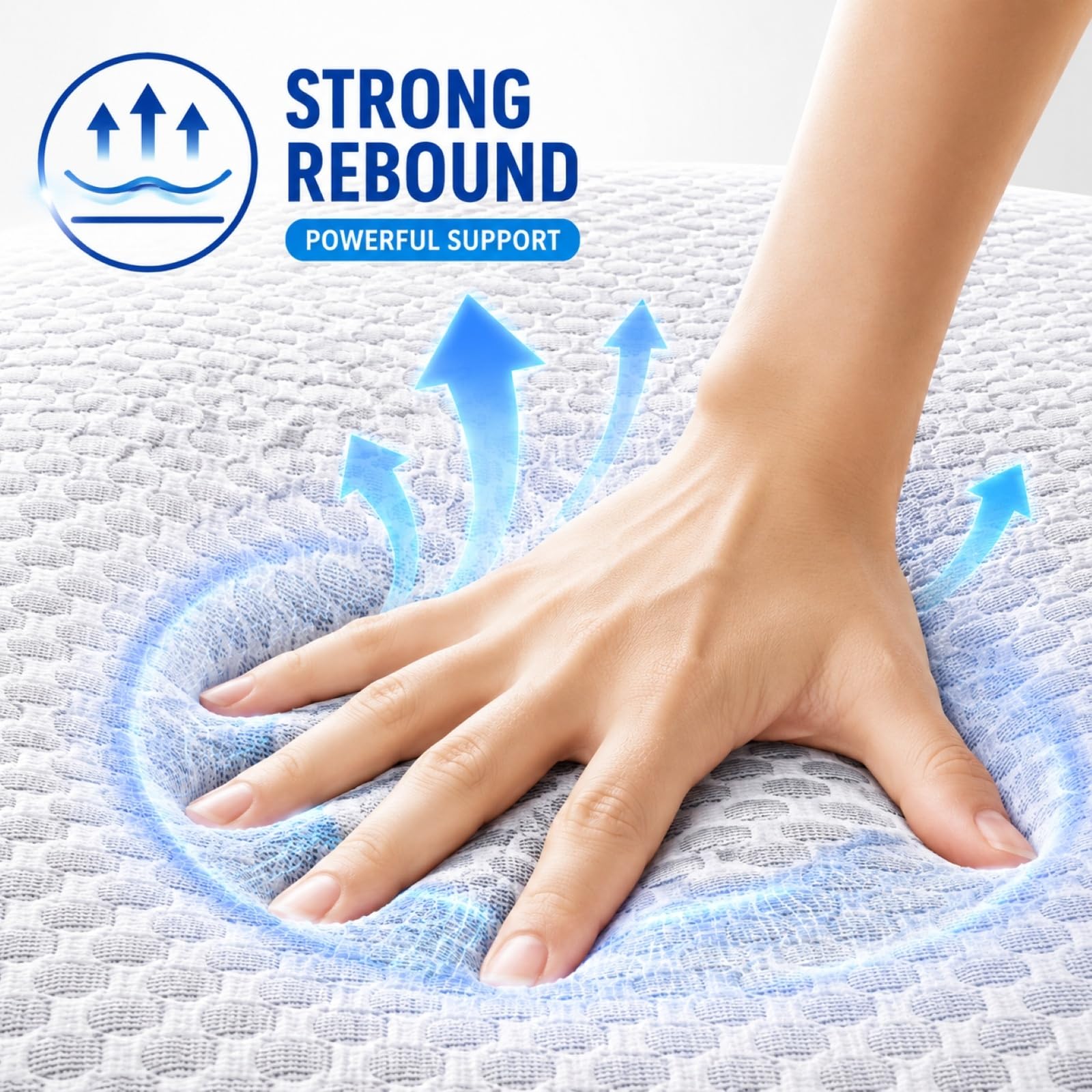 Ergonomiczne Legowisko Chłodzące dla Psa i Kota – Matras 3D Oddychający, Ortopedyczne Wsparcie w Kształcie U, Zdejmowany Pokrowiec, Antypoślizgowa Mata na Wszystkie Pory Roku(XL)