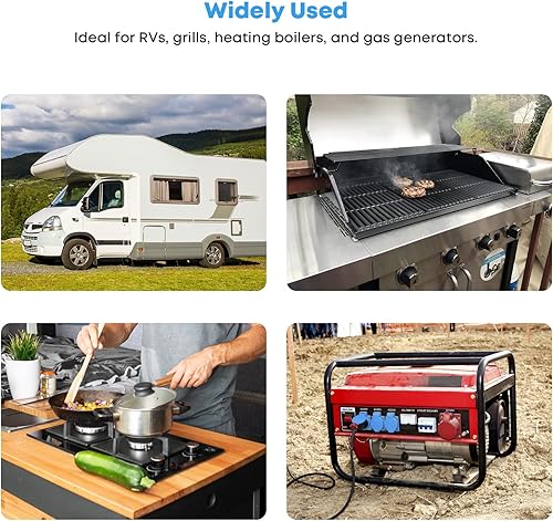 Vista 13 de Stanbroil Regulador de propano vertical de dos etapas con salida NPT hembra de 3/8 pulgadas y entrada NPT hembra de 1/4 pulgadas para tanque