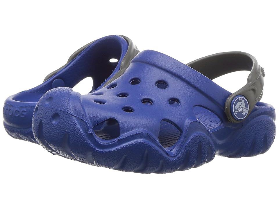 

Crocs Kids Swiftwater Clog (Toddler/Little Kid) (Blue Jean/Slate Grey) Kids Shoes