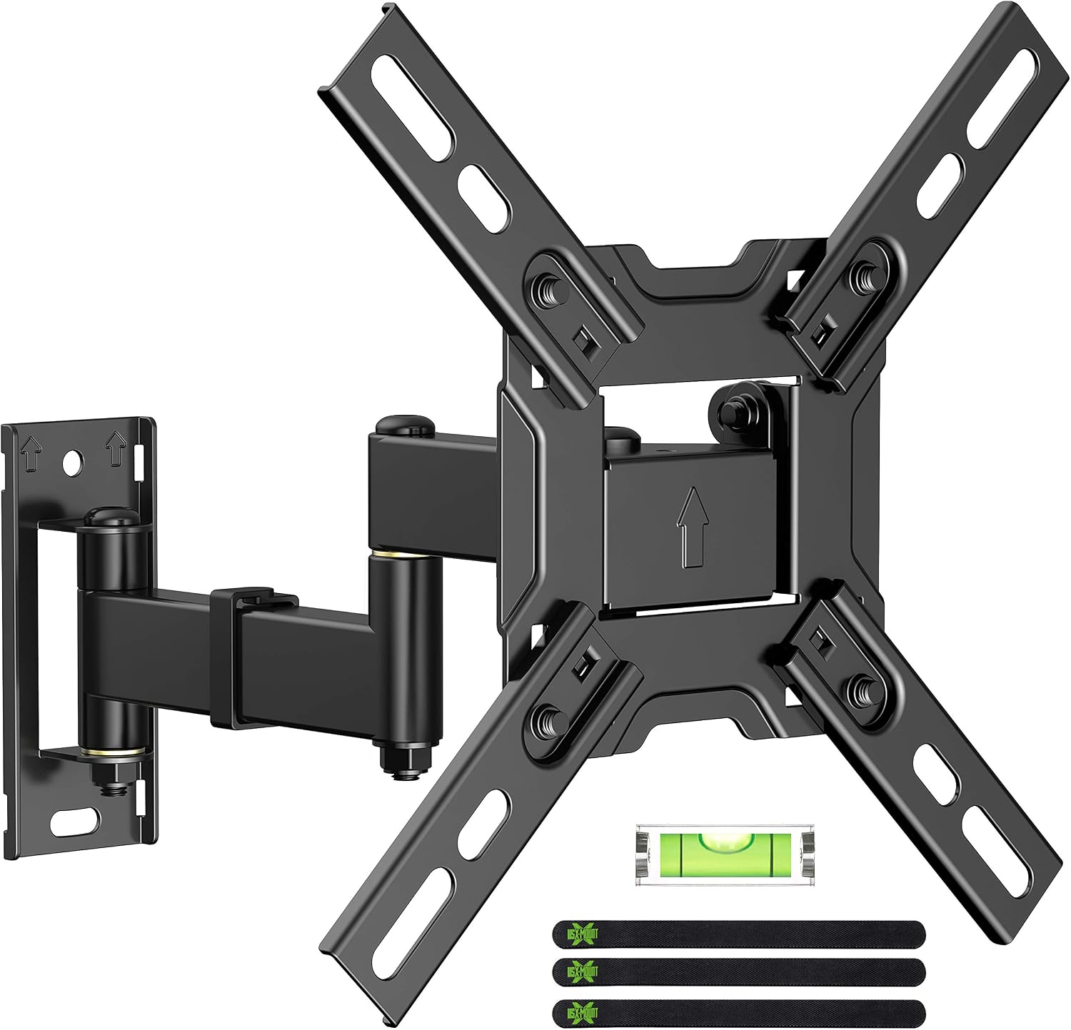 USX MOUNT Full Motion TV Wall Mount Swivel and Tilt, TV Mount with Articulating Arms for Most 13-32 inch LED LCD Monitor Screen, Wall Mount TV Bracket Up to VESA 200x200mm and 44 lbs