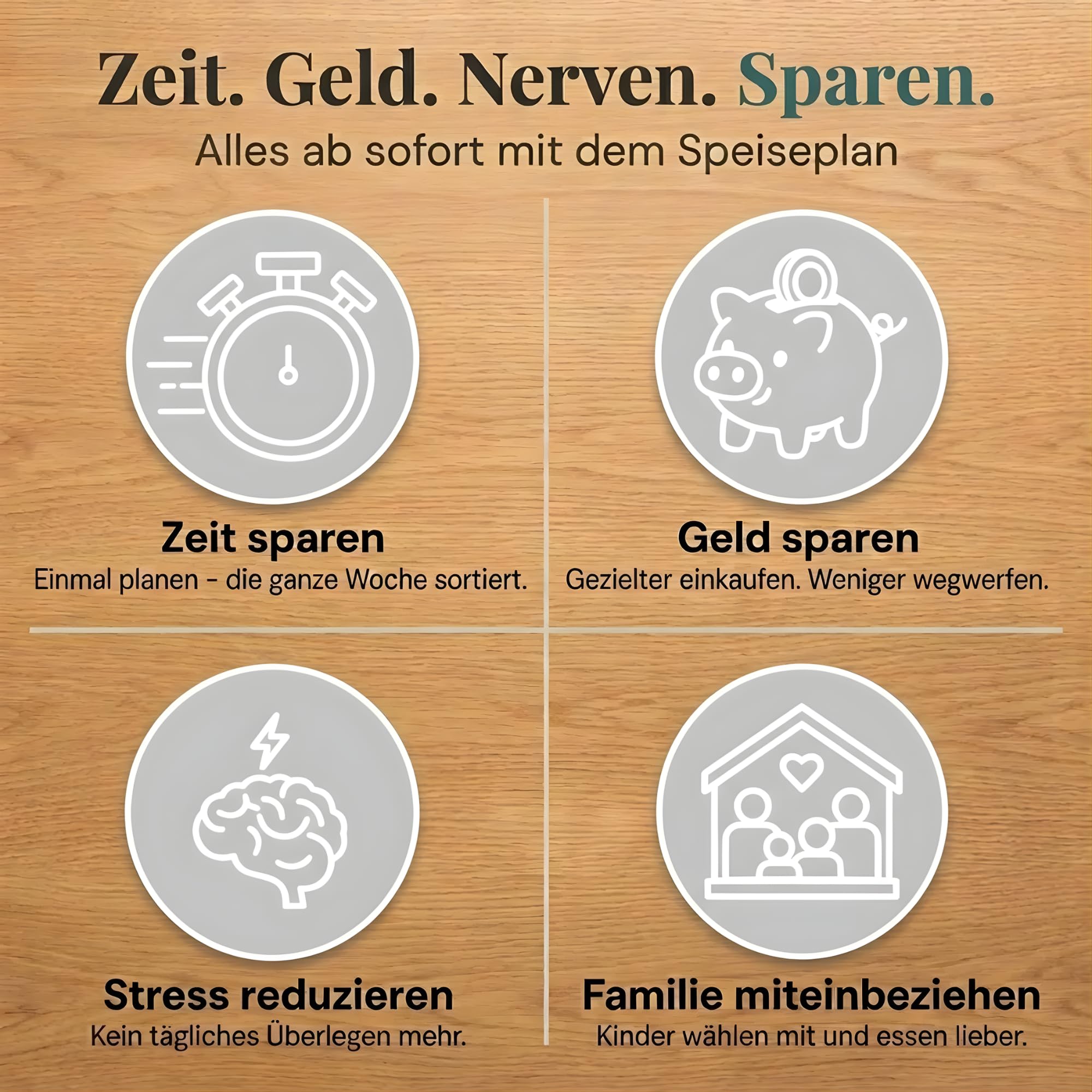 Unendlicher Speiseplan Profi Kit (Hellgrau) – Magnetischer Wochenplaner mit 8 Rezeptkarten-Sets (240 Rezepte) – Familien- & Kinder-Essensplaner mit Rückwand, Box & Schutzhülle – BPA-frei