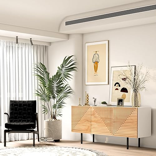 Miniatura 3 de Roomfitters Soporte de TV moderno bohemio de mediados de siglo para televisores de hasta 65 pulgadas, gabinete de bufé, aparador Credenza, muebles