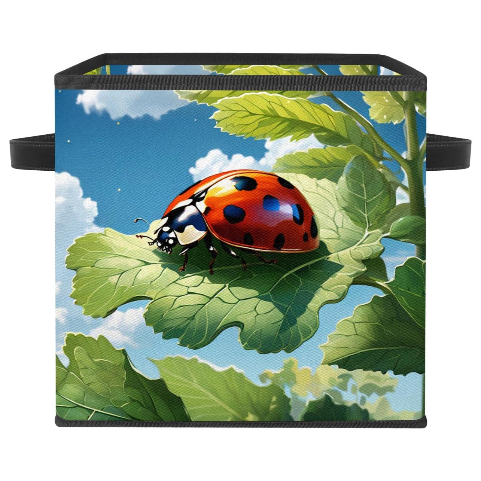 Panier de rangement coccinelle pour organiser le salon et la chambre