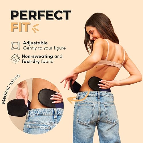 Miniatura 4 de Cinturón de ostomía para mujer, color azul para deportes y natación, fundas para bolsas de ostomía compatibles con cualquier suministro de ostomía,