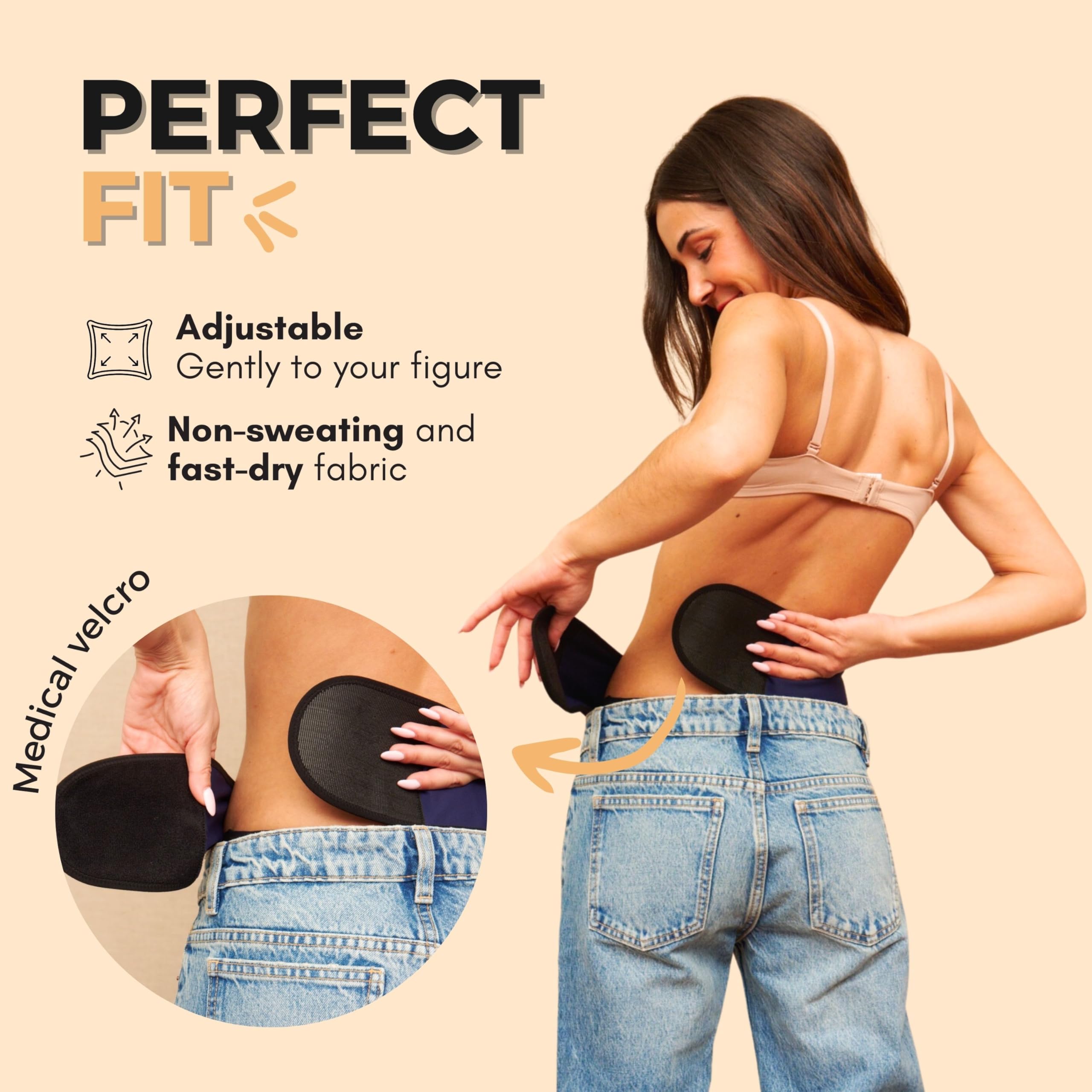 SIIL Cinturón de ostomía azul para mujer para deportes y natación - Fundas de bolsa de ostomía compatibles con todos los suministros de ostomía - Fabricado en Europa (X-Large)
