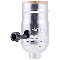 Vista 12 de Power Gear Enchufe de 3 vías, giro para ajustes bajos, medios y altos, para lámparas de pie y mesa, proyecto de bricolaje, listado UL, negro, 18275