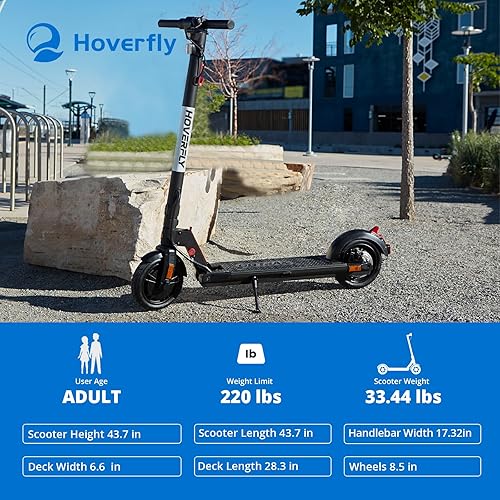 Miniatura 9 de HOVERFLY Electric Scooter, 6.5"8.5" Pneumatic Tire, Max 7121518 Mile & 15.5 Mph Speed by 200W250W300W Motor, Aluminum Alloy Frame, Cruise Control