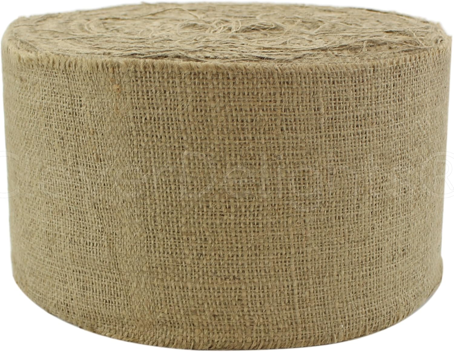 CleverDelights 6" Jute Burlap - Industrial Grade - 100 Yard Roll - Tight-Weave Jute Burlap Fabric - 6 Inch