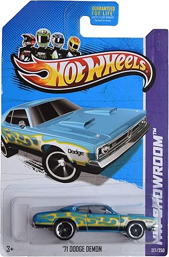 Hot Wheels '71 Dodge Demon, HW Showroom 217250 Verde azulado