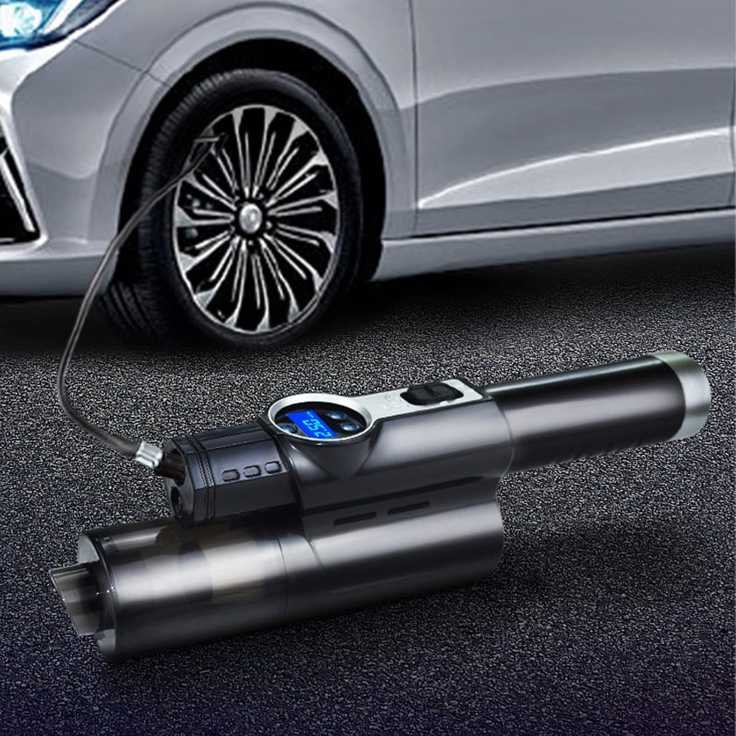 Yanvan 4in1 Car Vacuum Cleaner, Tire Inflator Portable