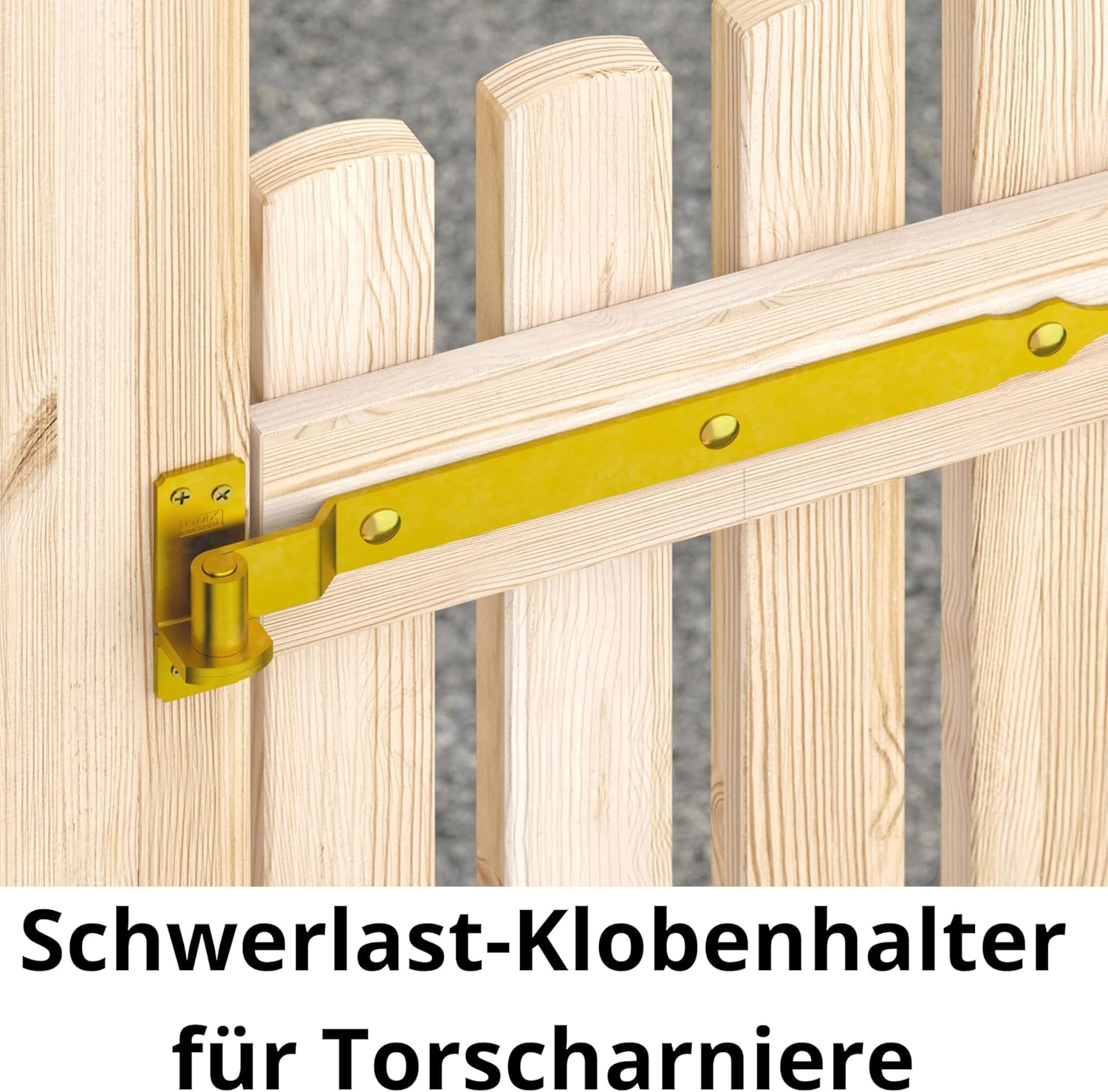 Hinge Bracket Door Bracket Plate Hook Zinc Galvanised Yellow - C - Ø16 11 x 120 x 4.0