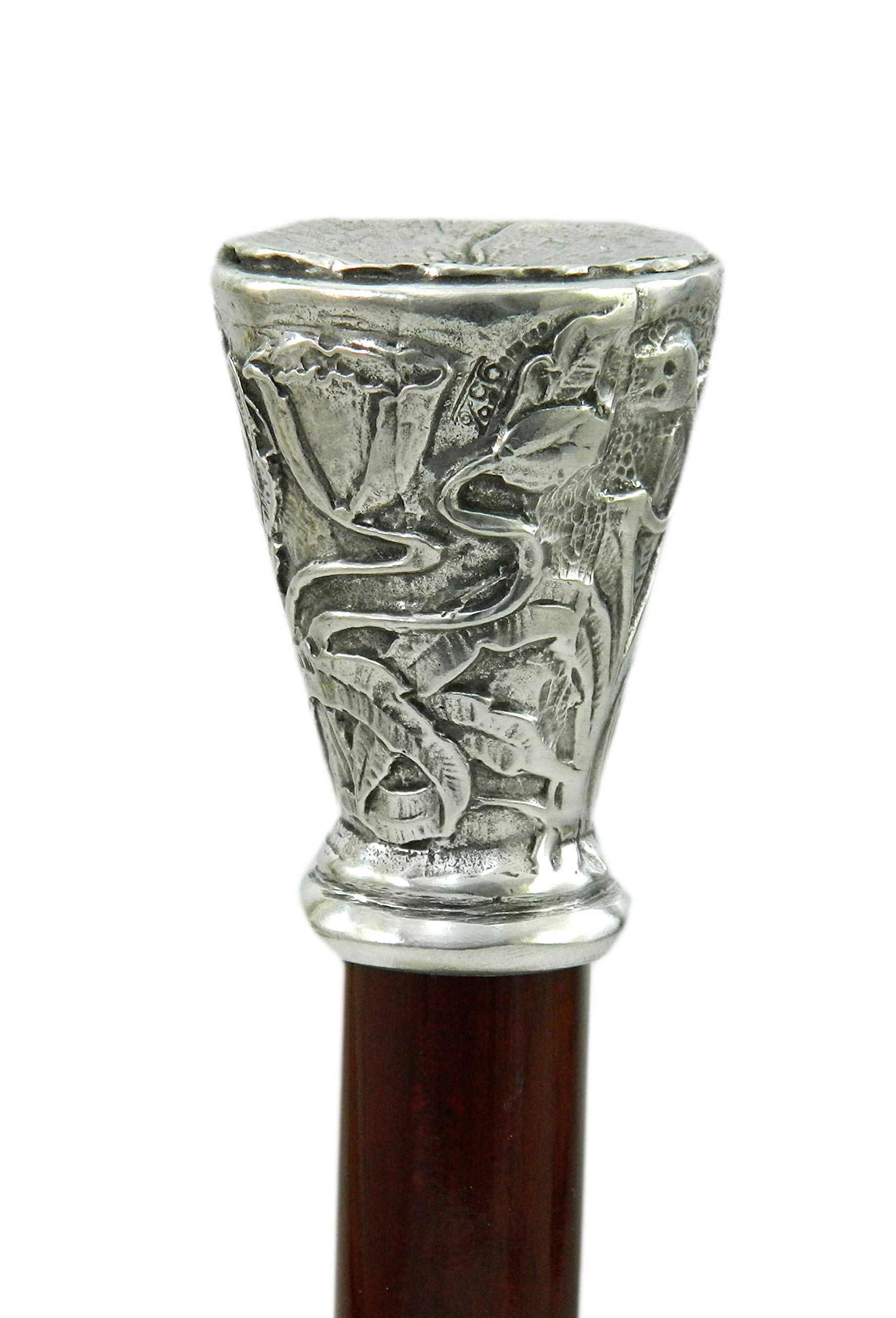 Bastón de paseo negro personalizado liberty para ceremonia hombre mujer Italy