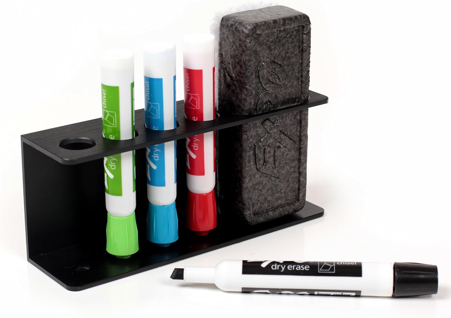 Marker Holder Tray for whiteboards (Black) Office Products