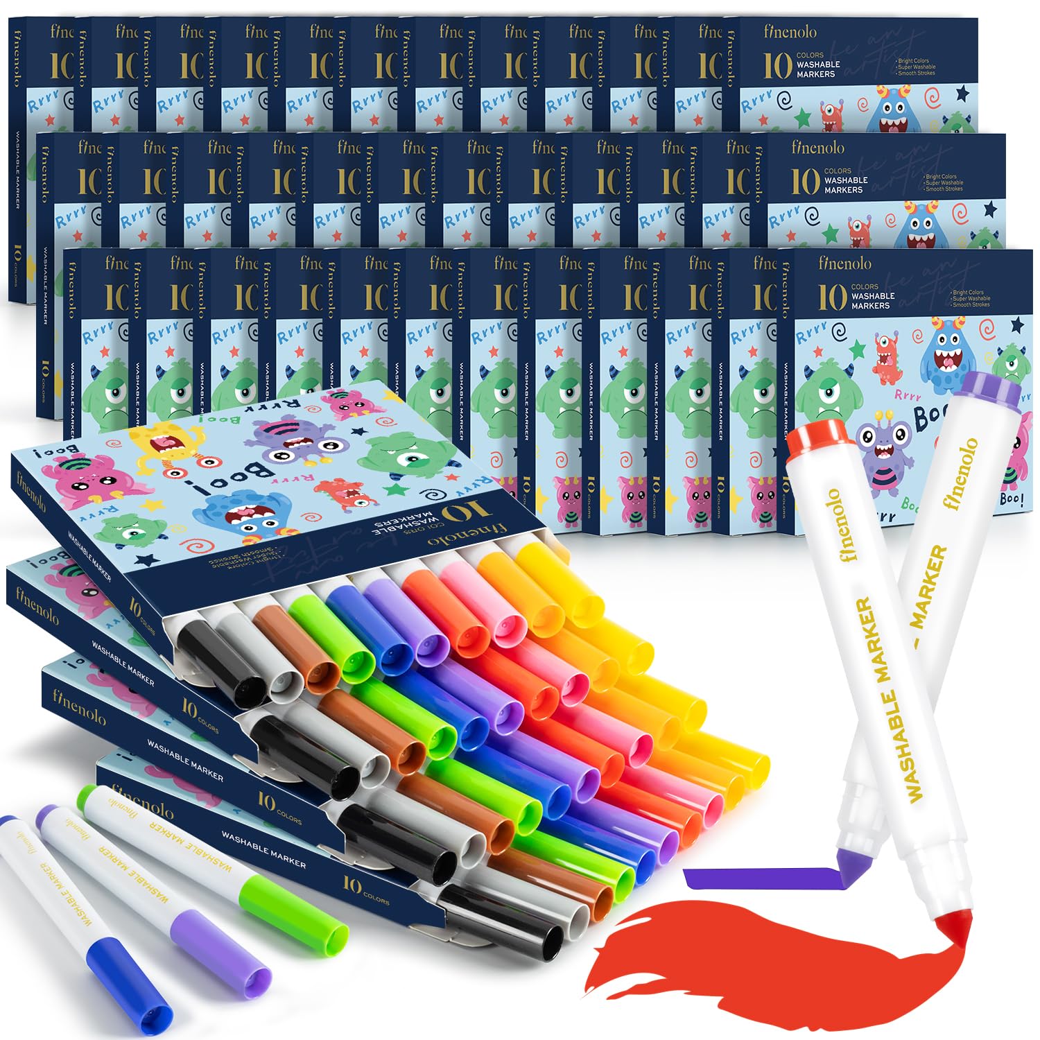 Expo Dry Erase Markers, Chisel Tip, Assorted Colors, 192/Pack (2003995) Image 1