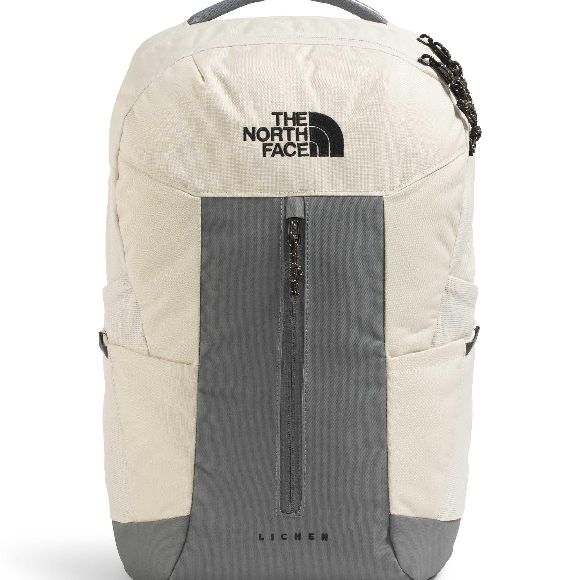 The North Face Lichen Daypack - Everyday Commuter Backpack, Laptop Sleeve, Water Bottle Pockets, Center Front Pouch, Desert Stone/Smoked Pearl/New