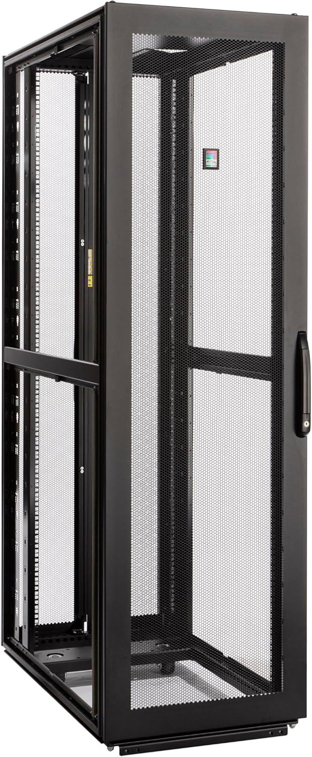 Rittal TS IT Pro Server Cabinet, 42U, 19-inch Rails, 78.74 x 23.62 x 42.13 inches, Black