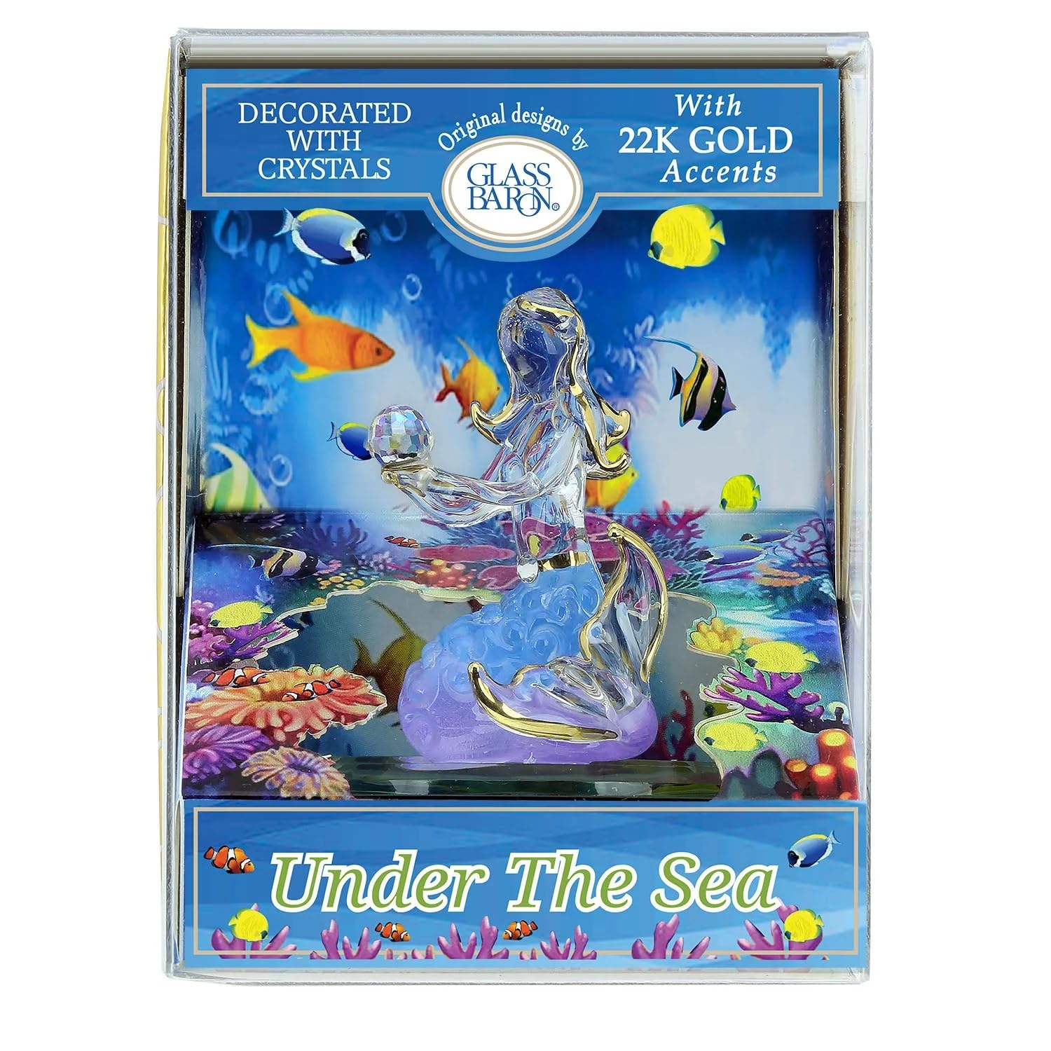 Glass Baron Keepsake Box: Mermaid 'Under The Sea' Figurine
