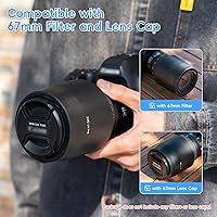 Vista 3 de JJC - Parasol protector dedicado para lentes Canon RF 100-400mm F5.6-8 IS USM & EF 70-300mm f/4-5.6 IS II USM, reemplaza Canon ET-74B