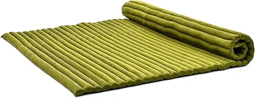 Miniatura 51 de Leewadee - Kapok Roll Mat – Colchón plegable hecho a mano para dormir y relajación de Tailandia, ideal como cama de invitados, esterilla de camping,