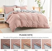 Vista 177 de HYMOKEGE - Juego de edredón tamaño king, color negro y rojo, de sirsaca, de 7 piezas, para todas las estaciones, en una bolsa, para dormitorio