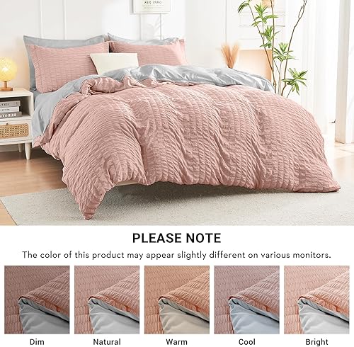 Miniatura 177 de HYMOKEGE - Juego de edredón tamaño king, color negro y rojo, de sirsaca, de 7 piezas, para todas las estaciones, en una bolsa, para dormitorio