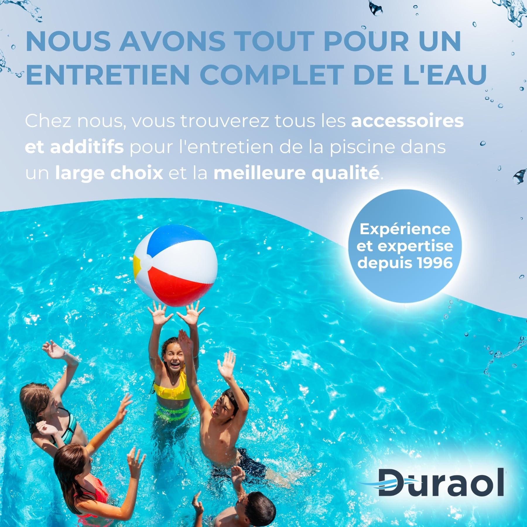 Perche télescopique en 2 Parties I Perche télescopique en Aluminium de 1,8 m à 3,6 m I Perche de Piscine pour aspirateur de Piscine Manuel & épuisette de Piscine I Système de Serrage Rotatif