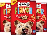 Vista 14 de Aperitivos de sabores para perros, de la marca Milk-Bone, Pequeño/Mediano