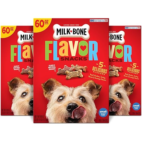 Milk-Bone Flavor Snacks Small Dog Treats, 60 Ounce (Pack of 3)