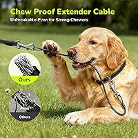Vista 3 de Pecute Retractable Dog Leash with Chew Proof Cable - 18,2 ft Heavy Duty Retractable Pet Leash with Dispenser and Poop Bags, Anti-Slip Handle