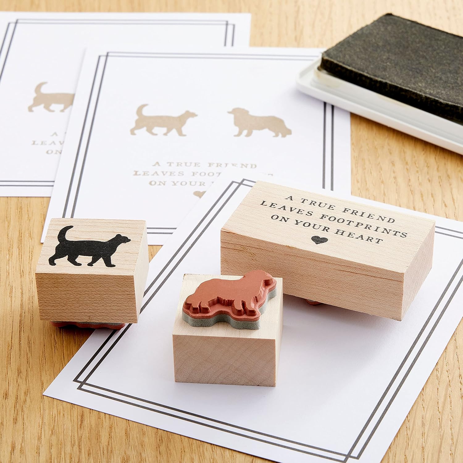 Recollections True Friend Wood Stamp Set, 6 Pack