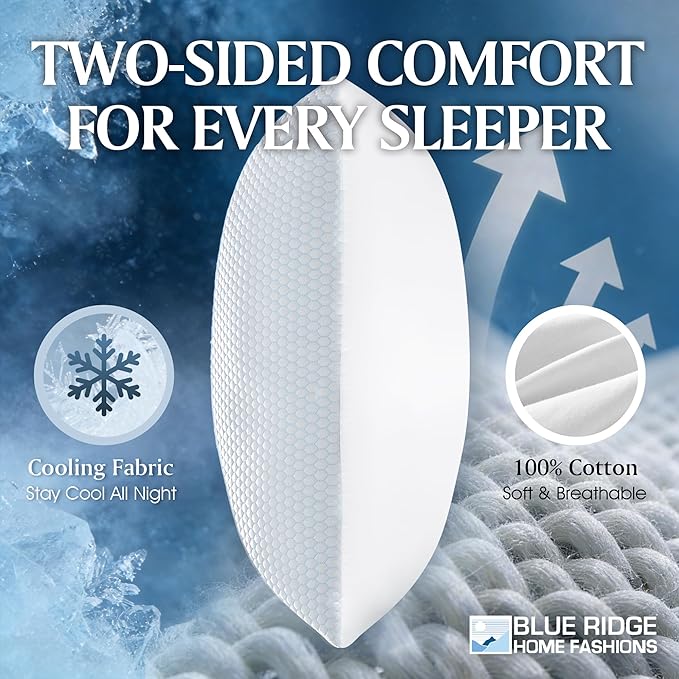 Set 2 Almohadas Fibra Poliéster King Reversible Refrescante miniatura 3