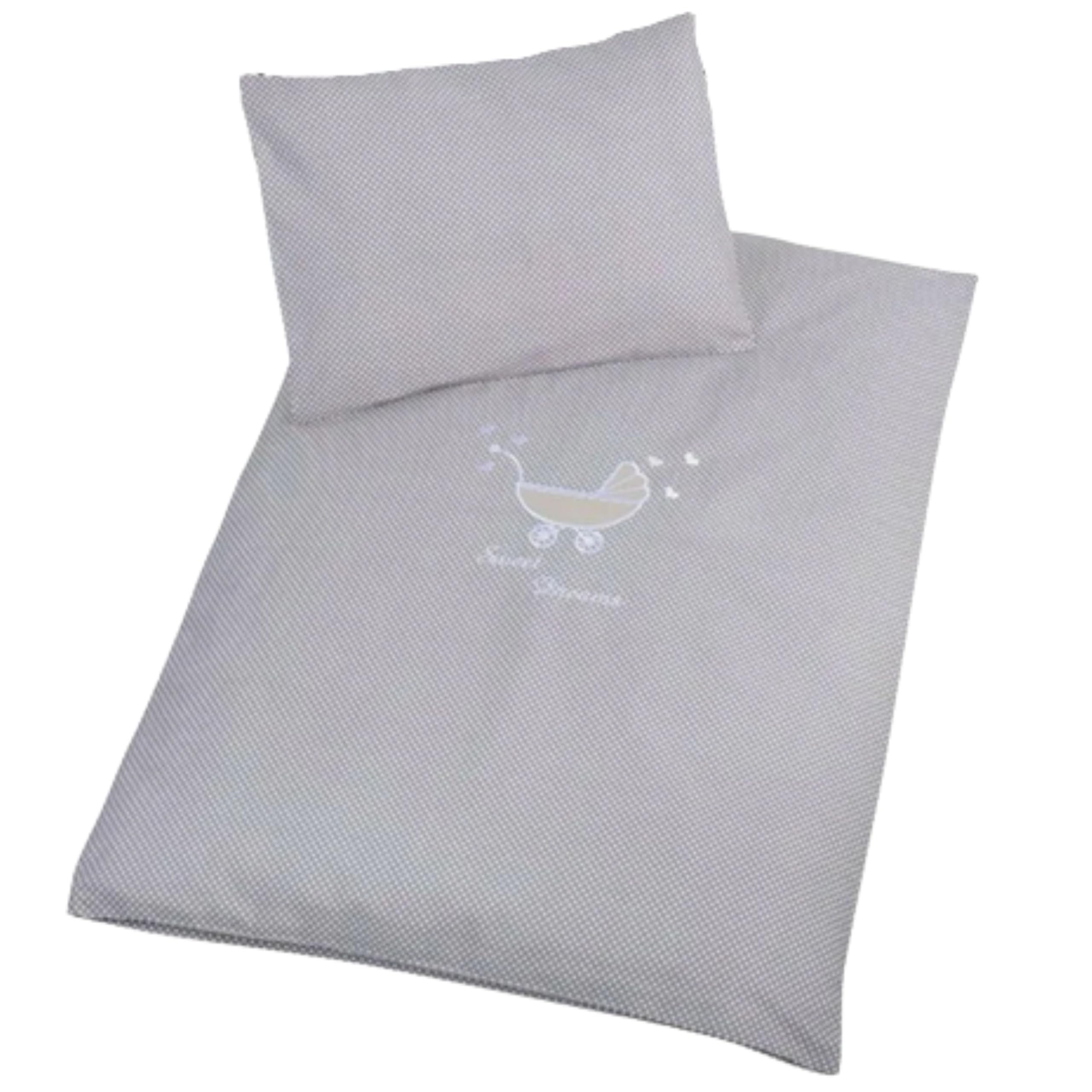 sei Design biancheria da letto per bambini, 2 pezzi. Addato per il set per passeggini: copripiumino 60x80 cm + federa 30 x 40 cm