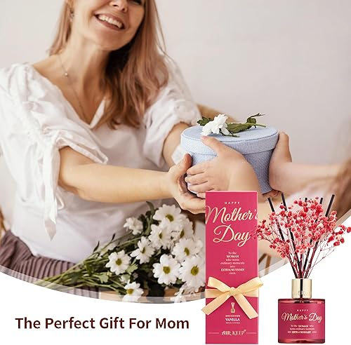 Miniatura 7 de Airkeep Juego de difusor de juncos, aceite difusor perfumado de vainilla con 8 varillas, difusor de varillas de fragancia para el hogar, dormitorio,