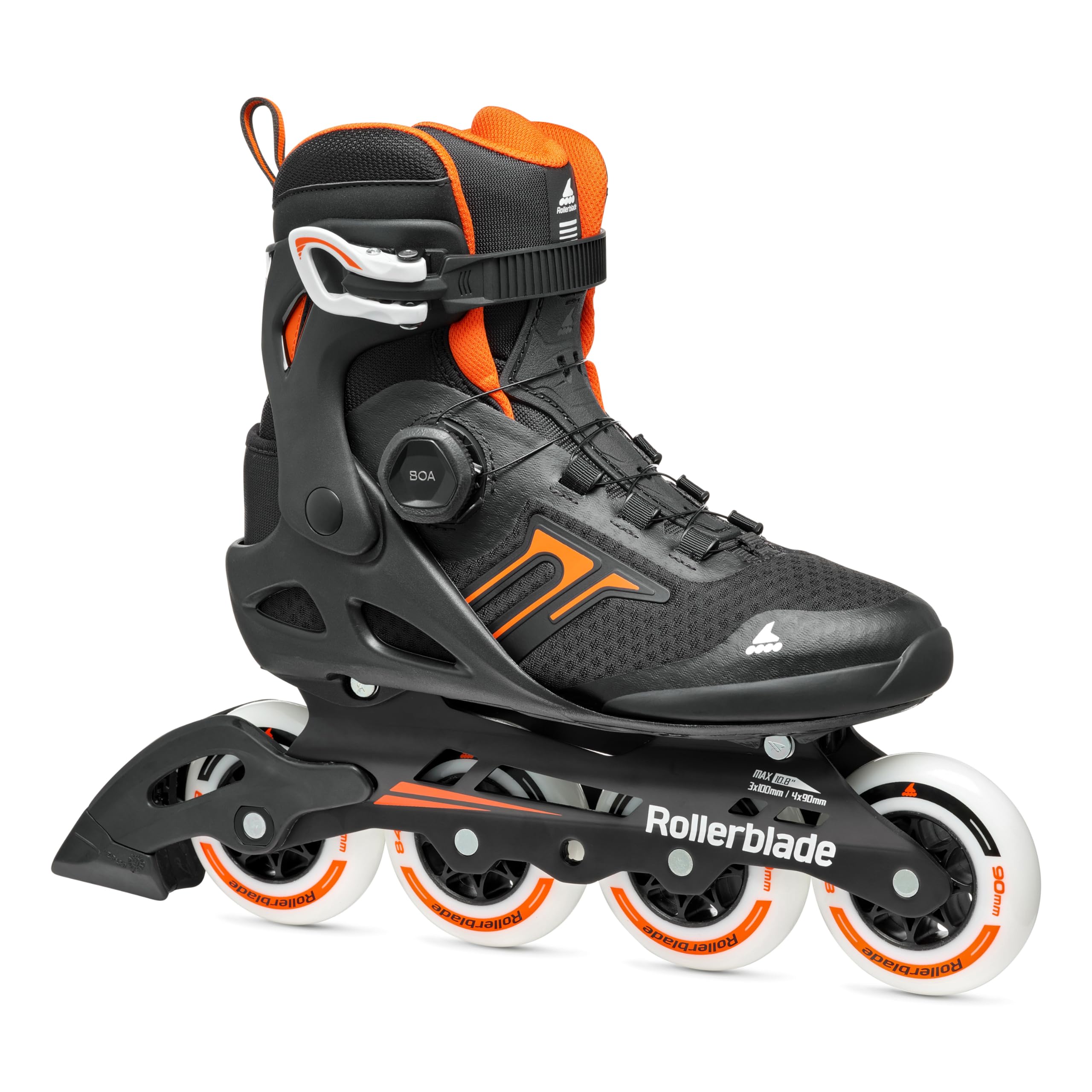 ROLLERBLADE MACROBLADE 90 BOA Inline Skate 2024 Black/orange