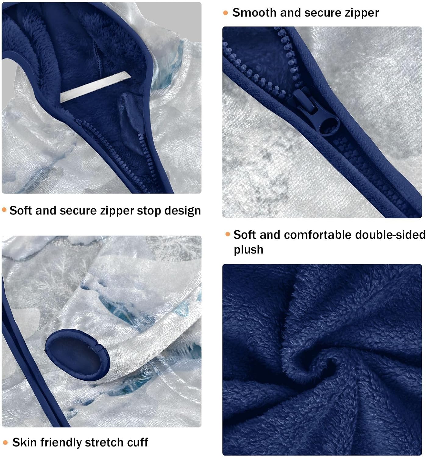 GuoChe Snowy Mountain and Ice Toddler Fleece Zip Up Winter Coat Toddler