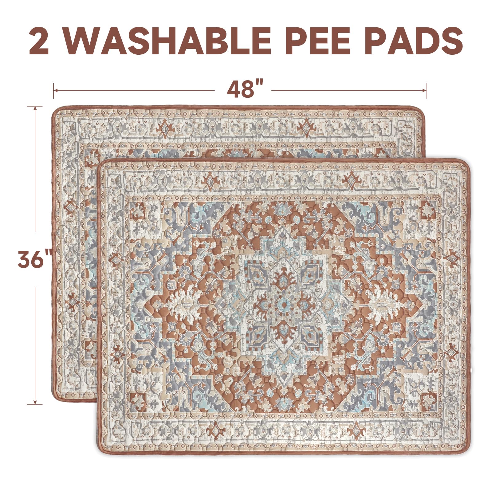 YOSEPATI Washable Pee Pads for Dogs 2 Pack, Puppy Pads with Pheromones - Image 2