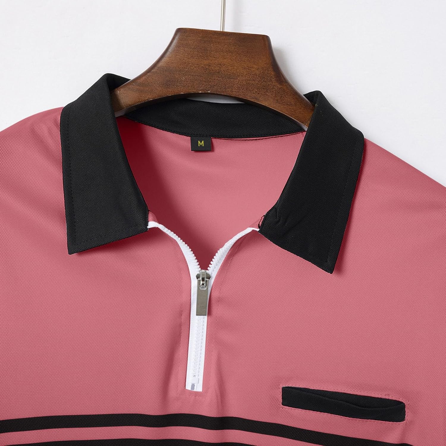 RTRDE Men's Quarter Zip Golf Polo Shirts Short Sleeve Summer Business Casual Work Polos, M-3XL