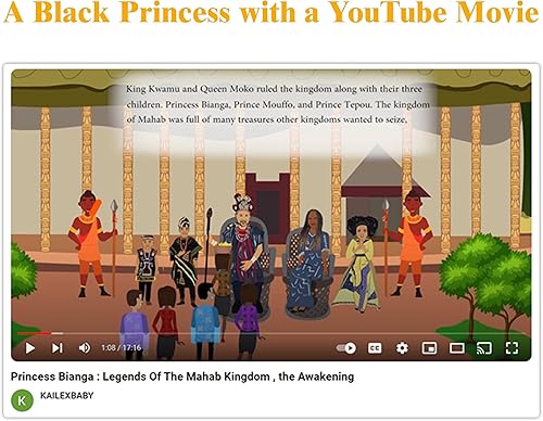 Miniatura 3 de Muñeca negra de 14 pulgadas con historia infantil y libros para colorear, muñeca negra para niñas con libros para niños, muñeca de vinilo fino