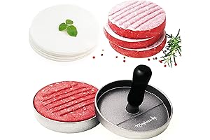 Burger Press 100 Patty Papers Set: The Ultimate Hamburger Pattie Maker Kit For Grilling