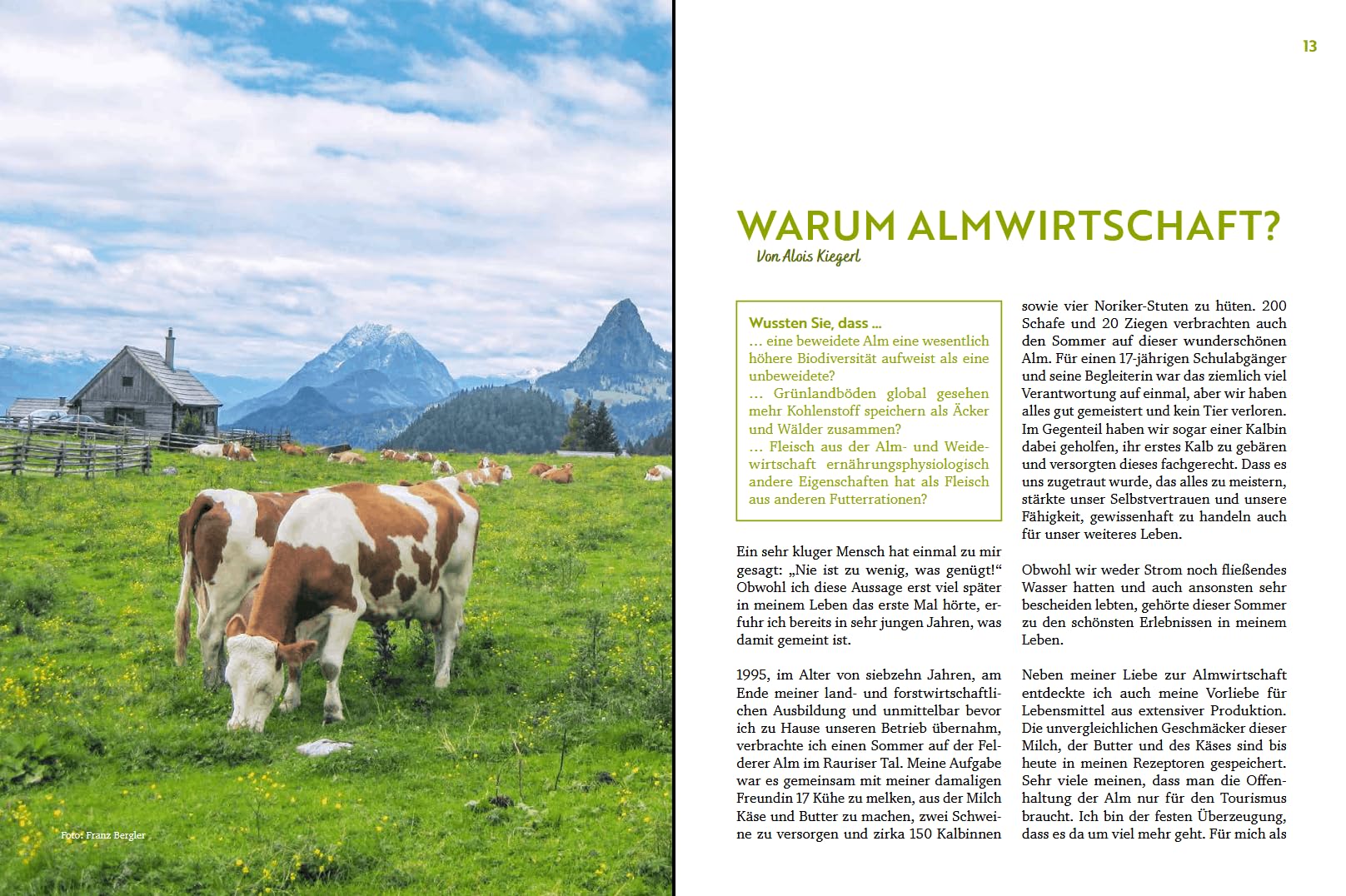 Über die Alm: Alpine Lebensräume zeitgemäß bewirtschaften