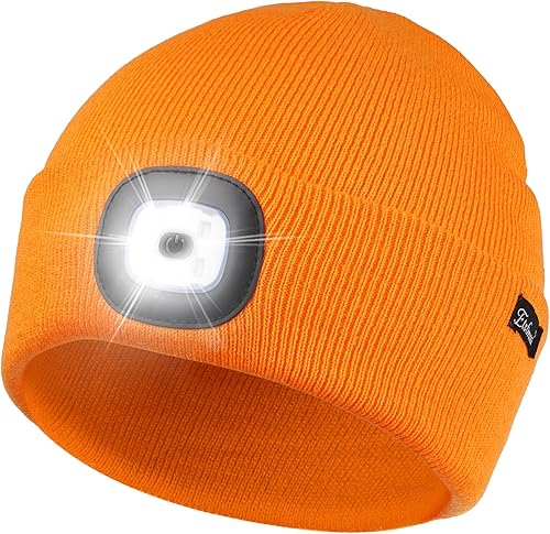 Miniatura 10 de Etsfmoa Gorro unisex con la luz, regalos para hombres, papá, padre, gorras recargables por USB
